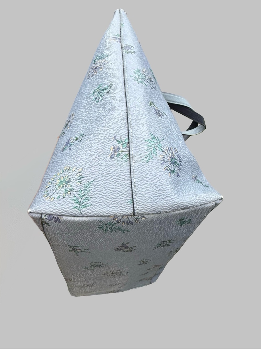 Authentic Coach Taylor Tote Bag – Cornflower Blue Meadow Floral Print - Picture 7 of 9